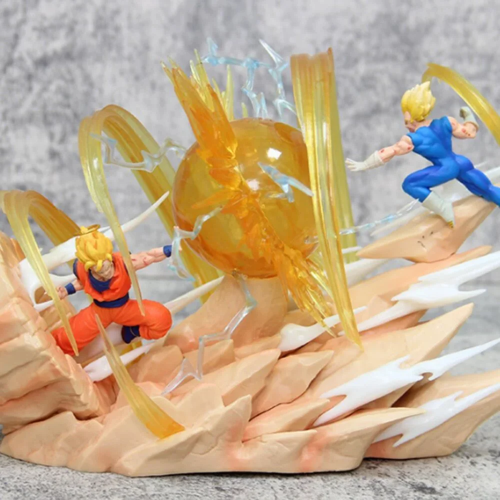 17cm Dragon Ball Z Vegeta Vs Goku Statue Figure Gift Collectible Anime - Picture 3 of 5